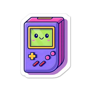 Cute Gameboy Sticker waterproof vinyl decal for laptop, bike, car & bottle