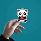 Cute Panda sticker waterproof vinyl decal for laptop, bike, car & bottle