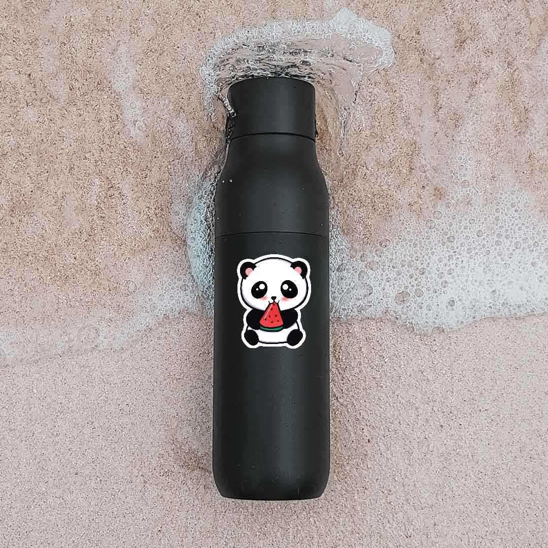 Cute Panda sticker waterproof vinyl decal for laptop, bike, car & bottle