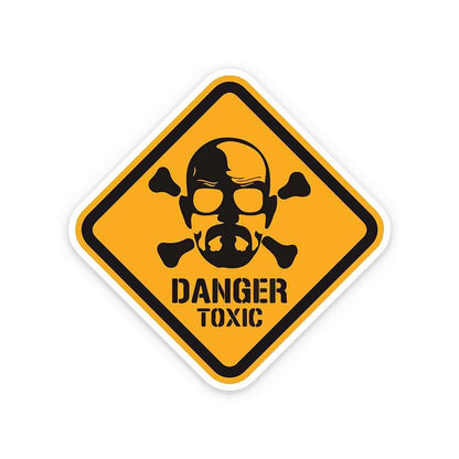 Danger Toxic Sticker waterproof vinyl decal for laptop, bike, car & bottle