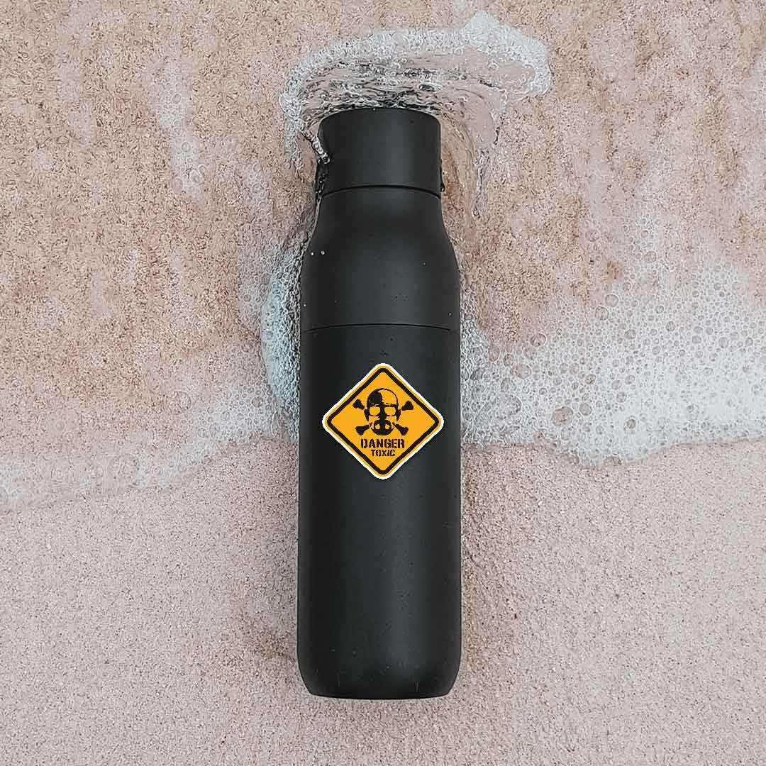 Danger Toxic Sticker waterproof vinyl decal for laptop, bike, car & bottle