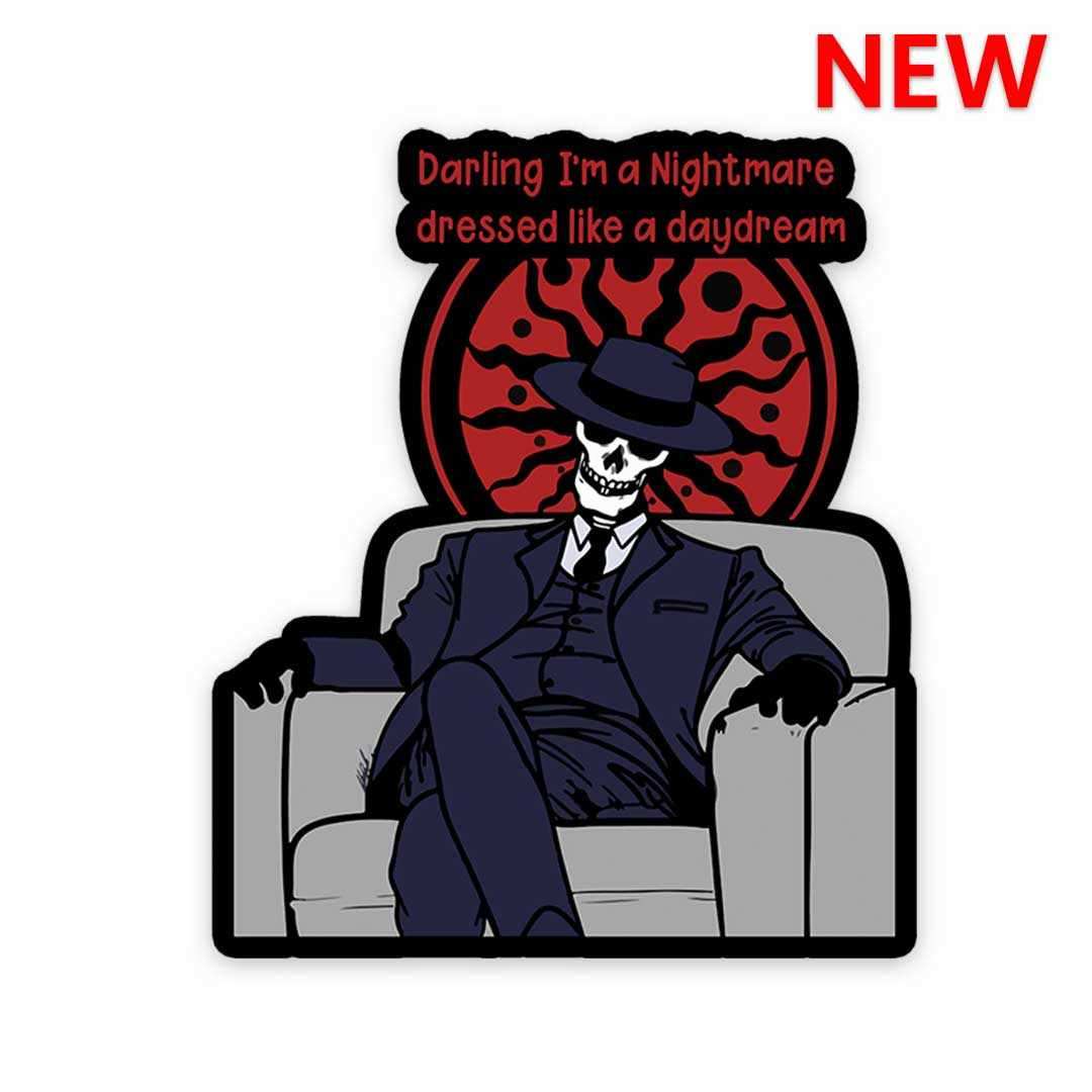 Darling i'm a nightmare Sticker waterproof vinyl decal for laptop, bike, car & bottle