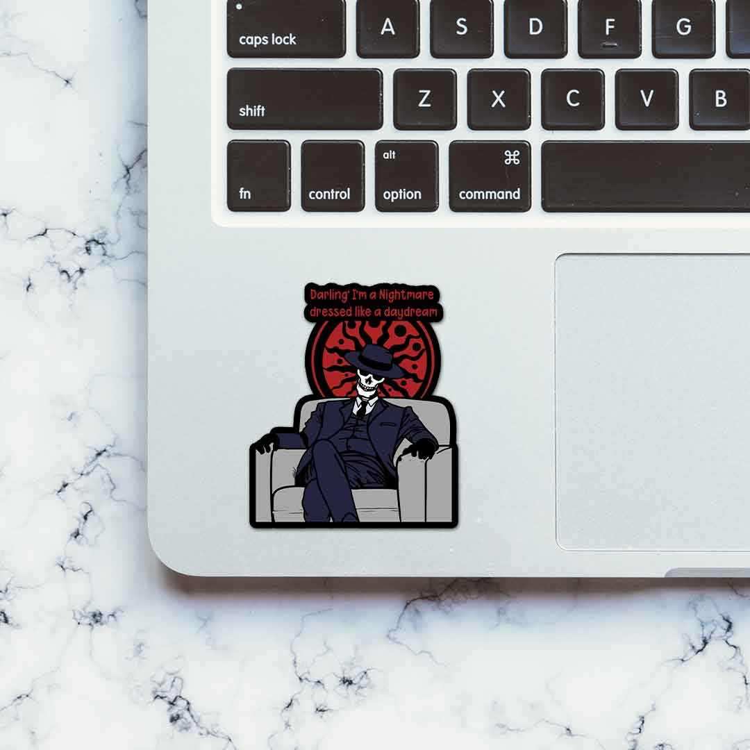 Darling i'm a nightmare Sticker waterproof vinyl decal for laptop, bike, car & bottle