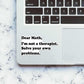 Dear Math Sticker waterproof vinyl decal for laptop, bike, car & bottle