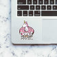 DONUT Panic Sticker waterproof vinyl decal for laptop, bike, car & bottle