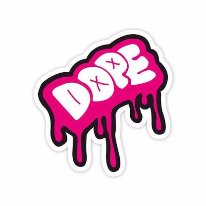 DOPE Sticker waterproof vinyl decal for laptop, bike, car & bottle