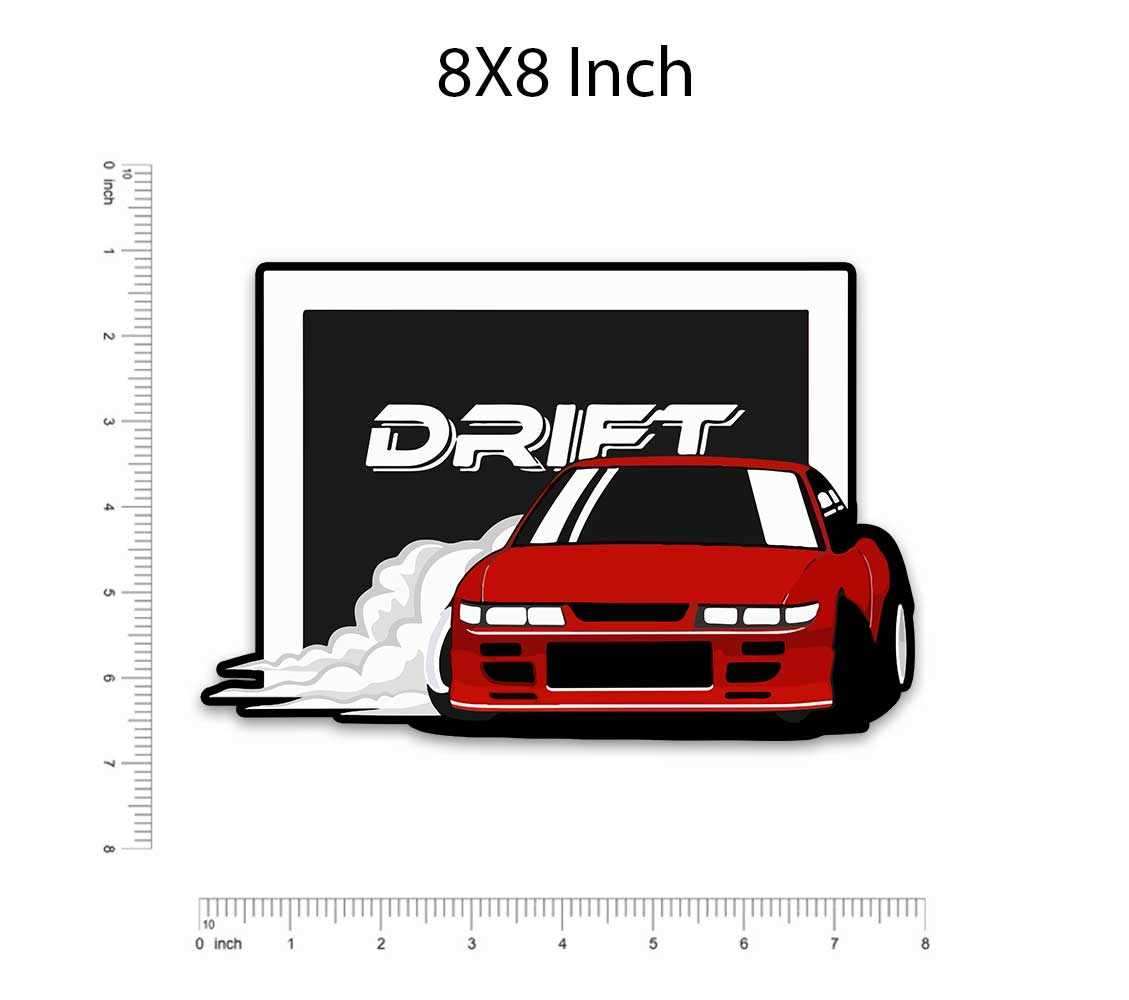 Drift Bumper Sticker waterproof vinyl decal for laptop, bike, car & bottle