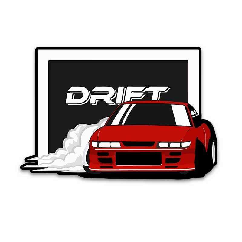Drift Bumper Sticker waterproof vinyl decal for laptop, bike, car & bottle