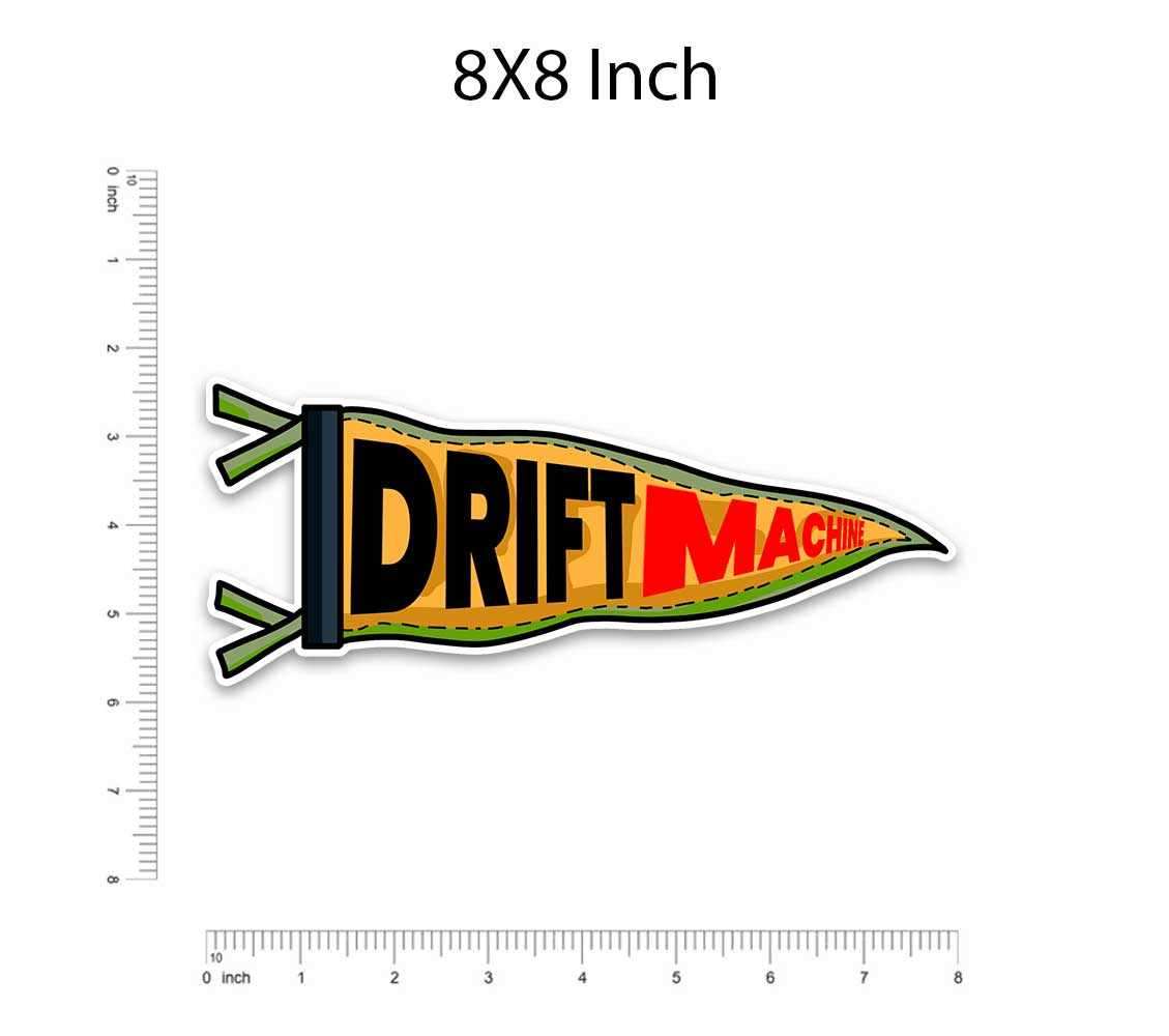 Drift Machine Bumper Sticker waterproof vinyl decal for laptop, bike, car & bottle