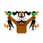 Duck Hunt Sticker waterproof vinyl decal for laptop, bike, car & bottle