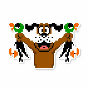 Duck Hunt Sticker waterproof vinyl decal for laptop, bike, car & bottle