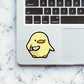 Duck With Knife Sticker waterproof vinyl decal for laptop, bike, car & bottle