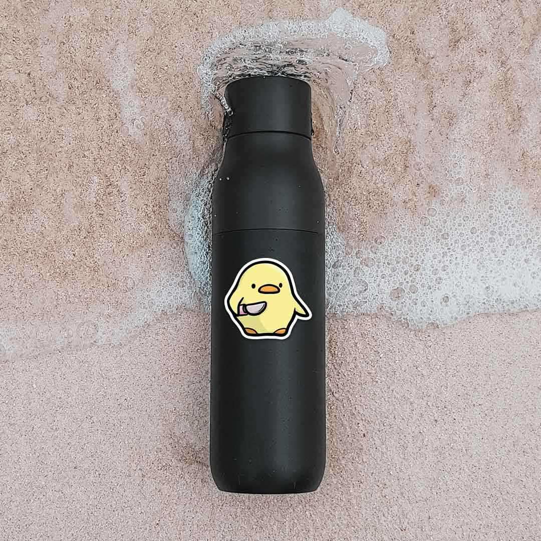 Duck With Knife Sticker - STICK IT UP