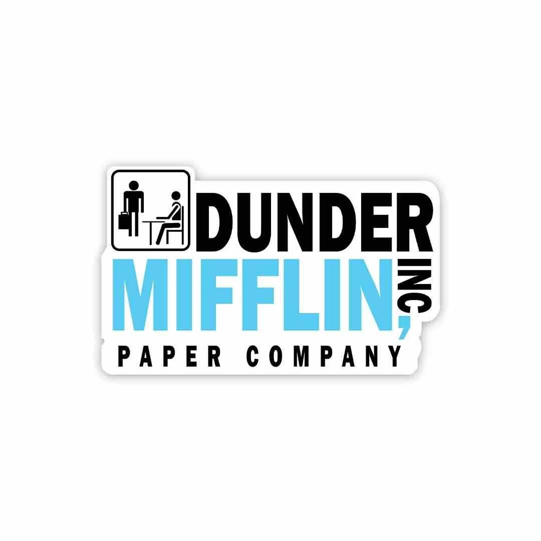 Dunder Mifflin Paper Company Sticker waterproof vinyl decal for laptop, bike, car & bottle