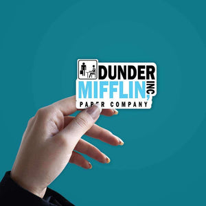 Dunder Mifflin Paper Company Sticker waterproof vinyl decal for laptop, bike, car & bottle
