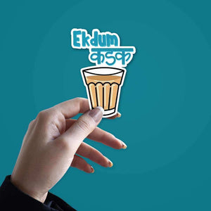 Ek dum KADAK Sticker waterproof vinyl decal for laptop, bike, car & bottle