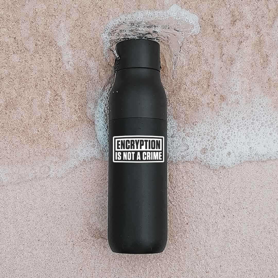 ENCRYPTION is not a crime Sticker waterproof vinyl decal for laptop, bike, car & bottle