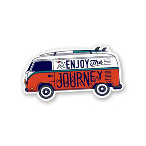 Enjoy the Journey Sticker waterproof vinyl decal for laptop, bike, car & bottle