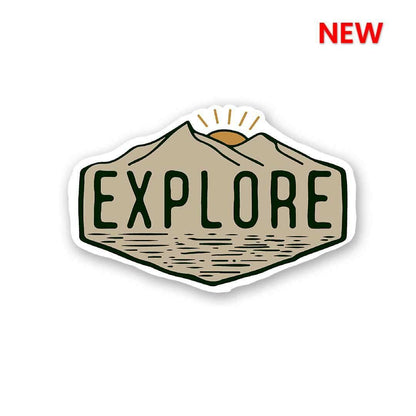 Explore Sticker waterproof vinyl decal for laptop, bike, car & bottle