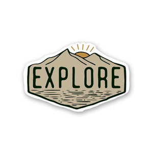 Explore Sticker waterproof vinyl decal for laptop, bike, car & bottle