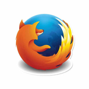 Firefox Sticker waterproof vinyl decal for laptop, bike, car & bottle