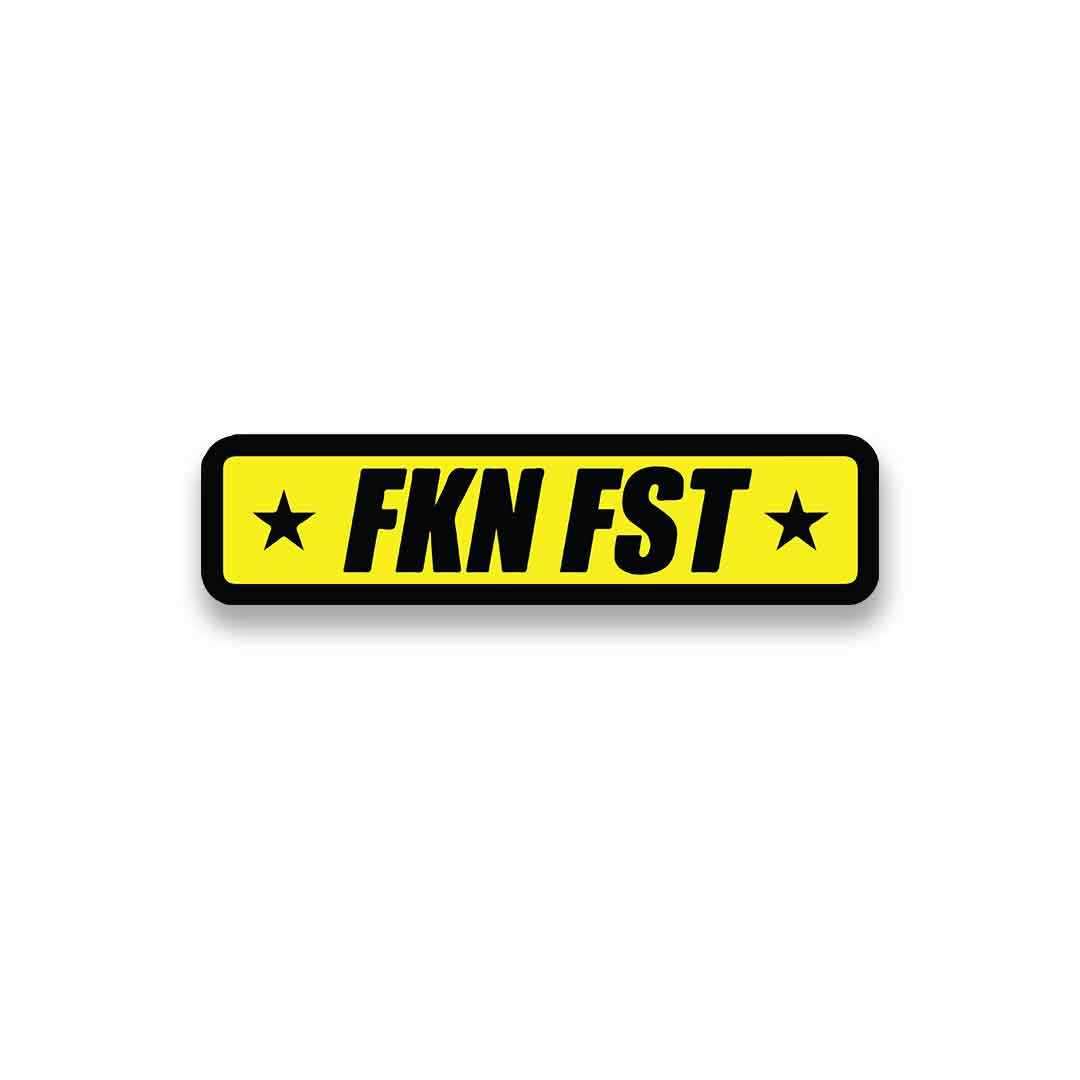 FKN FST Sticker waterproof vinyl decal for laptop, bike, car & bottle
