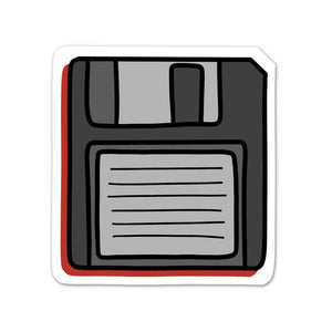 Floppy Sticker waterproof vinyl decal for laptop, bike, car & bottle