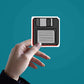 Floppy Sticker waterproof vinyl decal for laptop, bike, car & bottle
