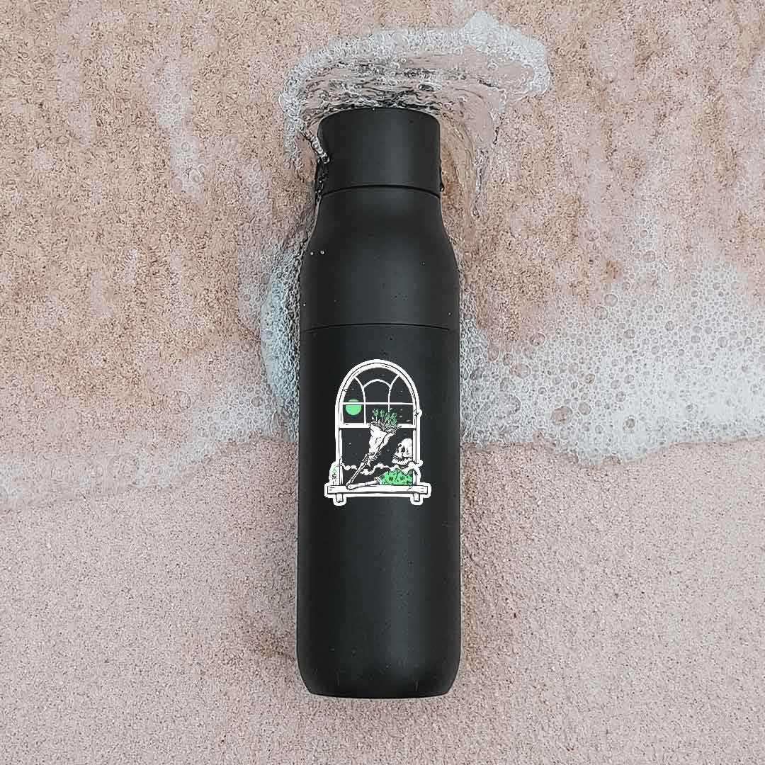 Flowers for the dead sticker waterproof vinyl decal for laptop, bike, car & bottle