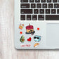 Food Mini Stickers Sheet waterproof vinyl decal for laptop, bike, car & bottle
