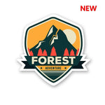 Forest Adventure Sticker waterproof vinyl decal for laptop, bike, car & bottle