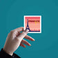 France Paris Sticker waterproof vinyl decal for laptop, bike, car & bottle