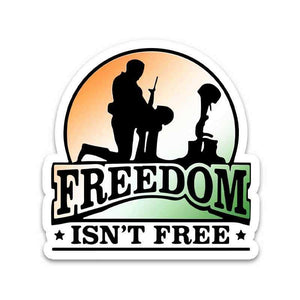 Freedom Isn't FREE Bumper Sticker waterproof vinyl decal for laptop, bike, car & bottle