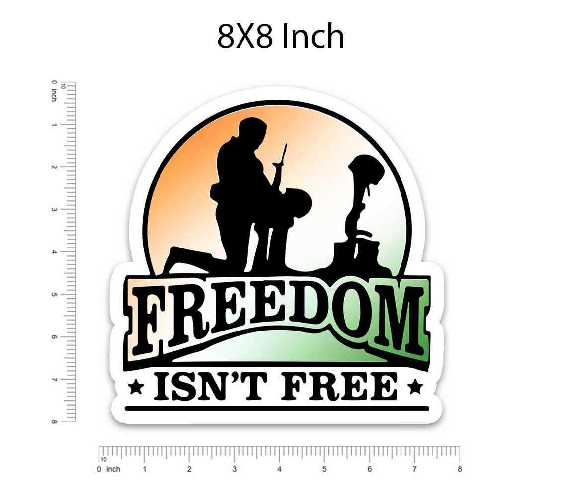 Freedom Isn't FREE Bumper Sticker waterproof vinyl decal for laptop, bike, car & bottle