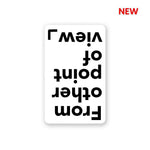From another POV Sticker waterproof vinyl decal for laptop, bike, car & bottle