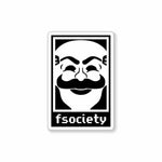 fsociety Sticker waterproof vinyl decal for laptop, bike, car & bottle