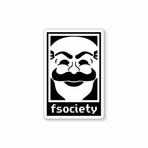 fsociety Sticker waterproof vinyl decal for laptop, bike, car & bottle