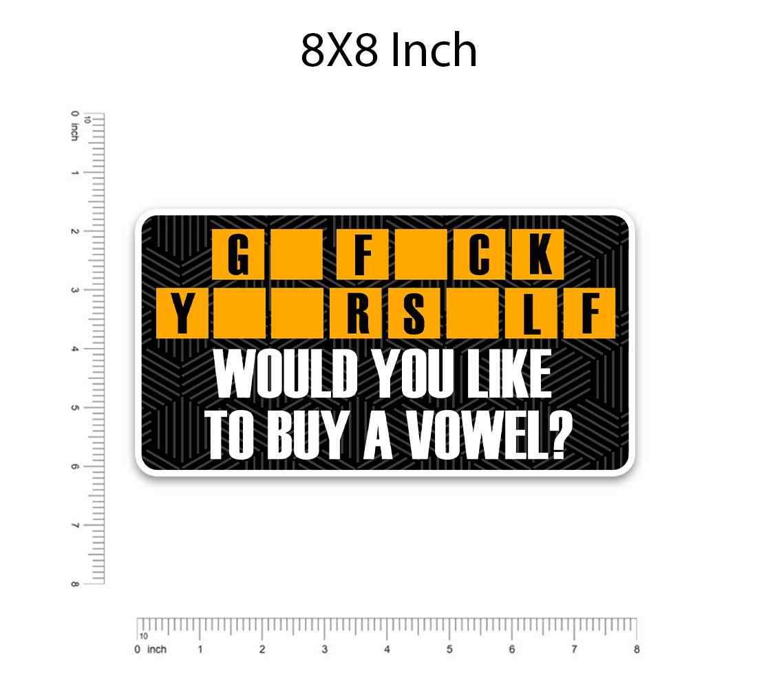 G_ F__k Y__R S_LF Bumper Sticker waterproof vinyl decal for laptop, bike, car & bottle