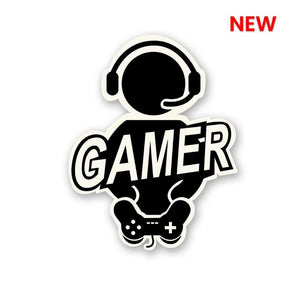 Gamer At Peace Sticker waterproof vinyl decal for laptop, bike, car & bottle