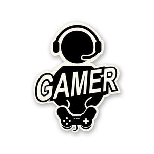 Gamer At Peace Sticker waterproof vinyl decal for laptop, bike, car & bottle