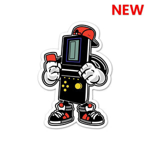 Gaming : Old School Sticker waterproof vinyl decal for laptop, bike, car & bottle