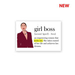 Girl Boss Sticker waterproof vinyl decal for laptop, bike, car & bottle