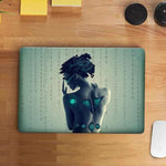 Girl Robot Laptop Skin waterproof vinyl decal for laptop, bike, car & bottle