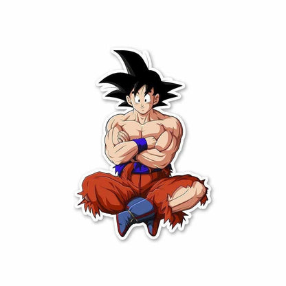 GOKU - No pain, No gain Sticker waterproof vinyl decal for laptop, bike, car & bottle