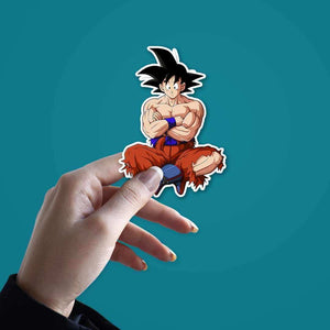 GOKU - No pain, No gain Sticker waterproof vinyl decal for laptop, bike, car & bottle
