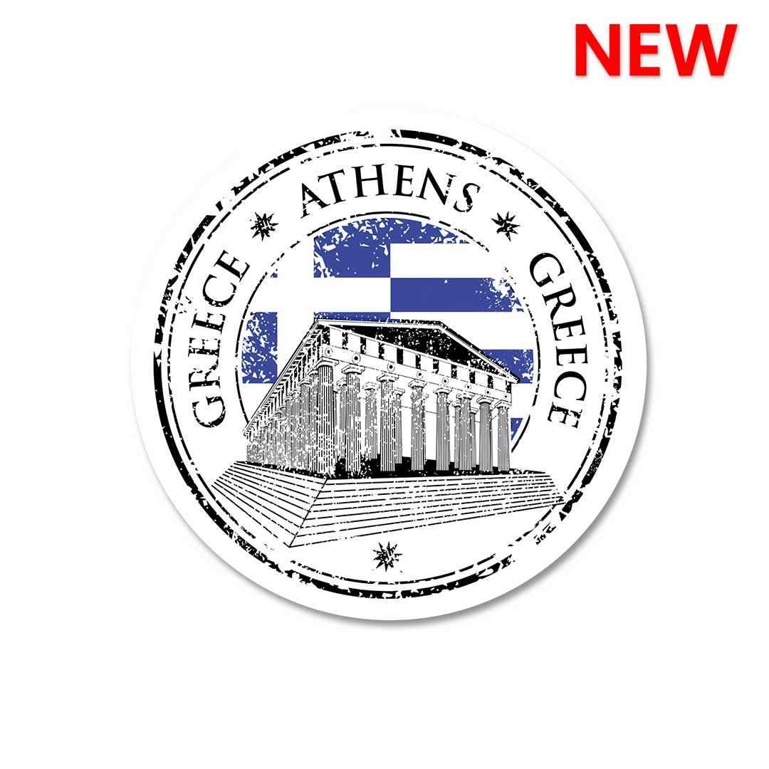 Greece Athens Sticker waterproof vinyl decal for laptop, bike, car & bottle