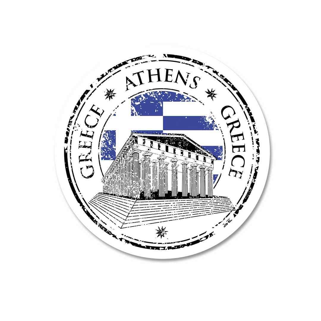 Greece Athens Sticker waterproof vinyl decal for laptop, bike, car & bottle
