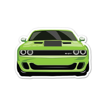 Green Vintage Muscle Sticker - STICK IT UP
