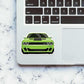 Green Vintage Muscle Sticker waterproof vinyl decal for laptop, bike, car & bottle