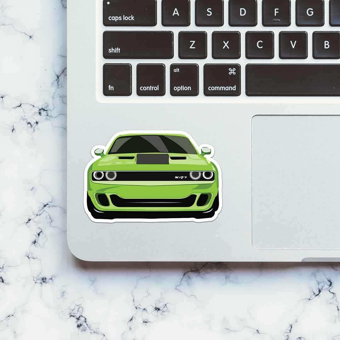 Green Vintage Muscle Sticker - STICK IT UP